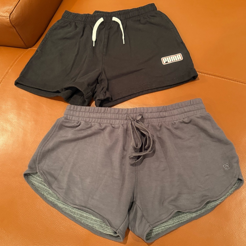Puma Charcoal and Black Shorts Duo